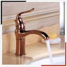 China OEM ouro rosa zinco die casting brass basin misturador banheiro faucet